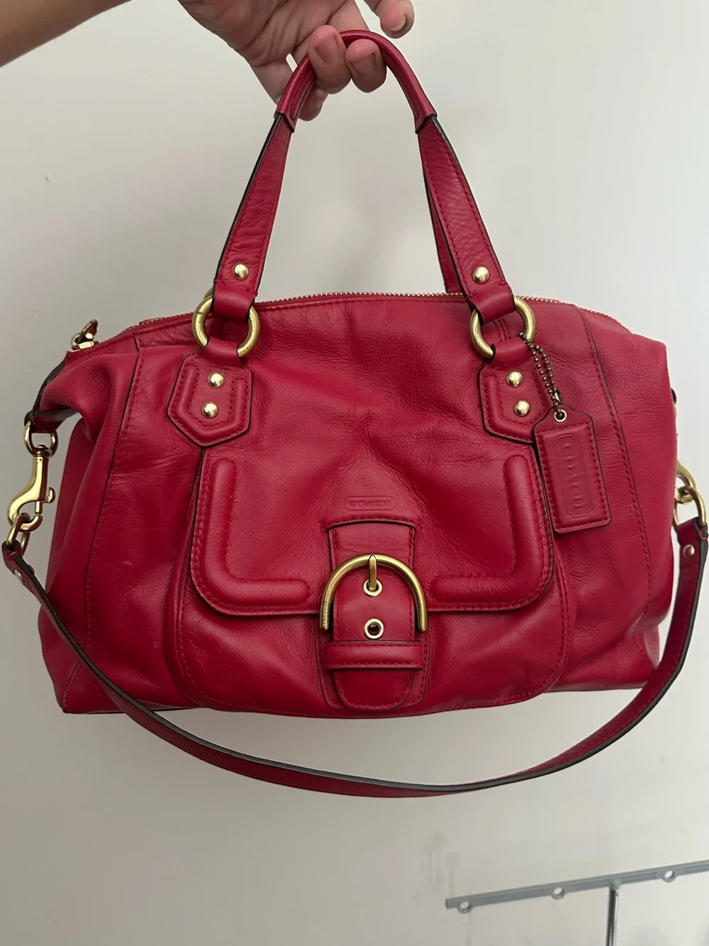 Red Vintage Coach bag